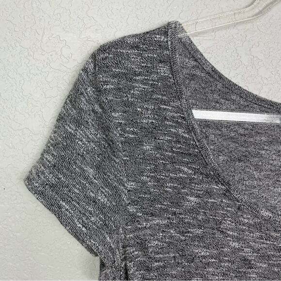 MOSSIMO Gray & Black Heathered Dress w/Gathering on One Side Size M - Picture 3 of 6